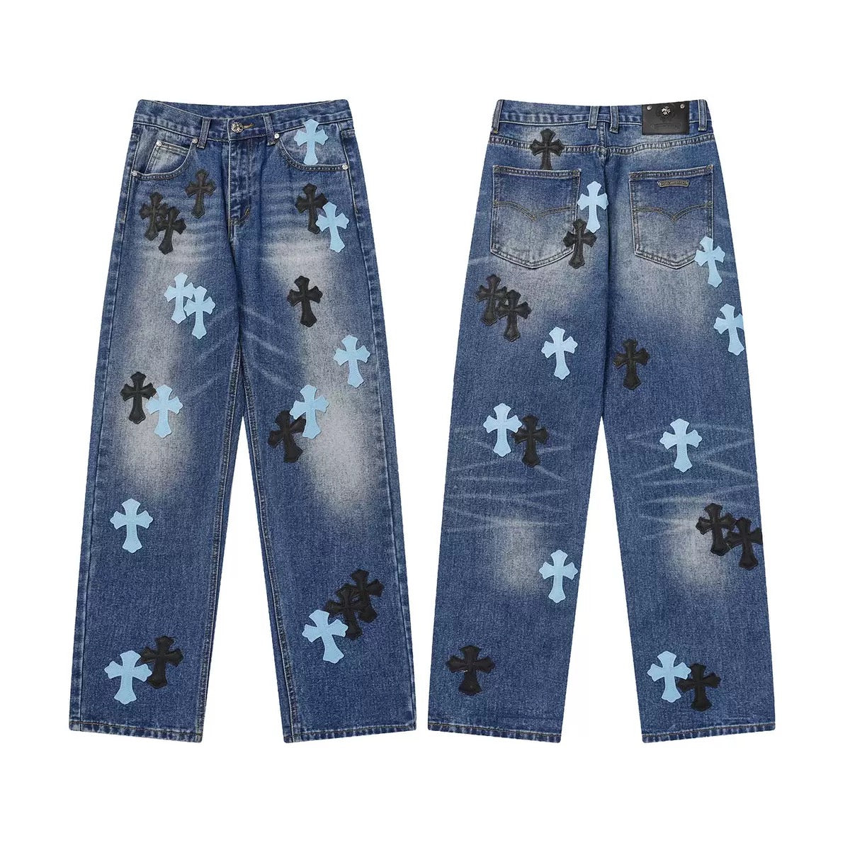 JEANS CHROME HEARTS