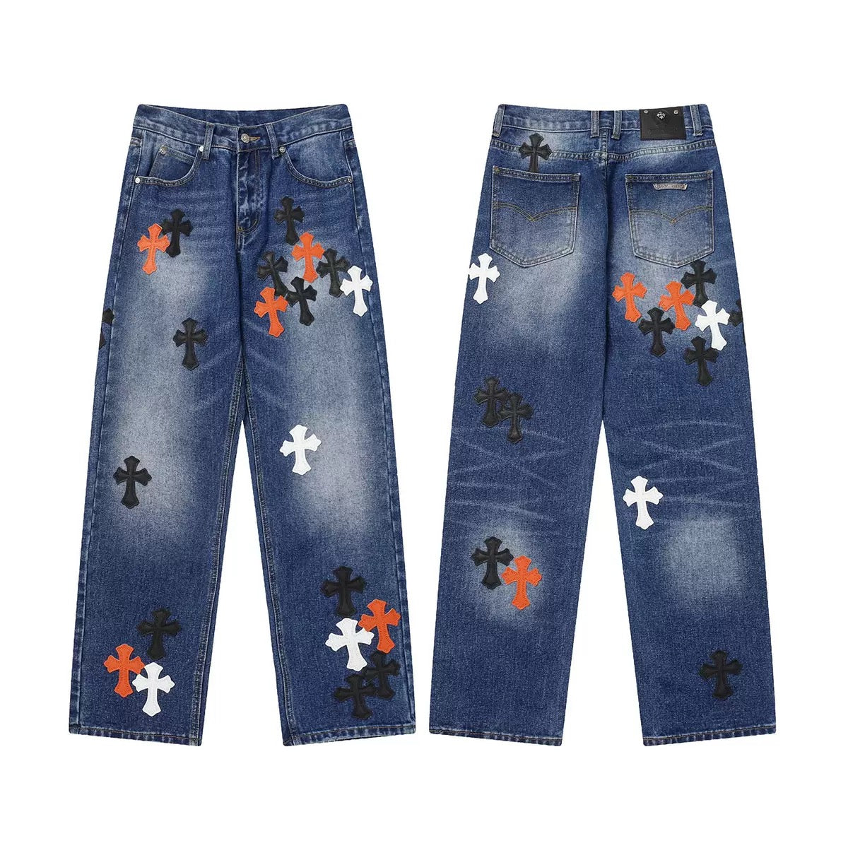 JEANS CHROME HEARTS