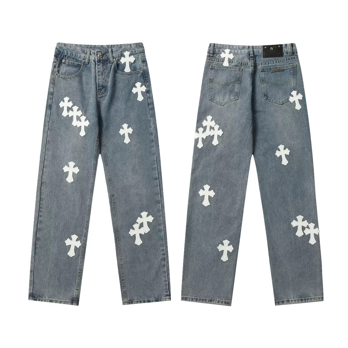 JEANS CHROME HEARTS