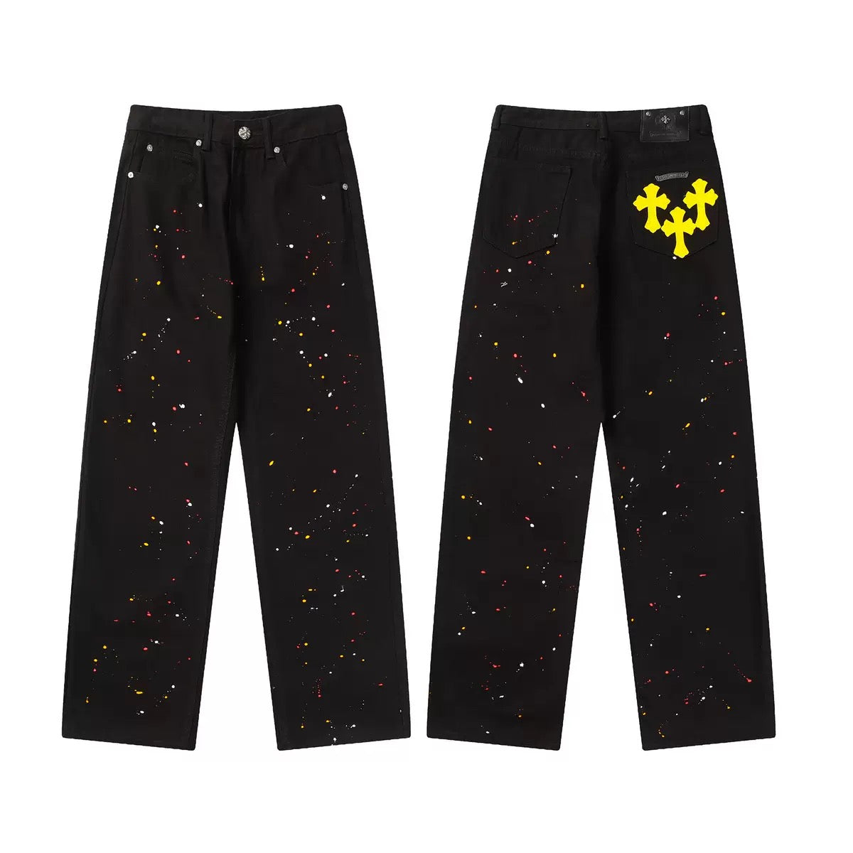 JEANS CHROME HEARTS