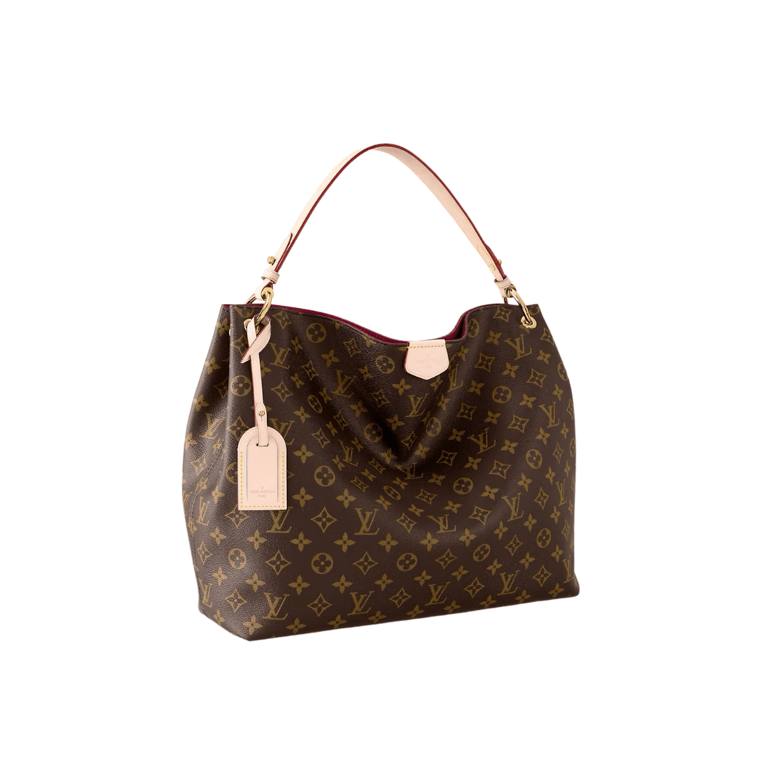 BORSA GRACEFULL MM TELA MONOGRAM ROSA PEONIA