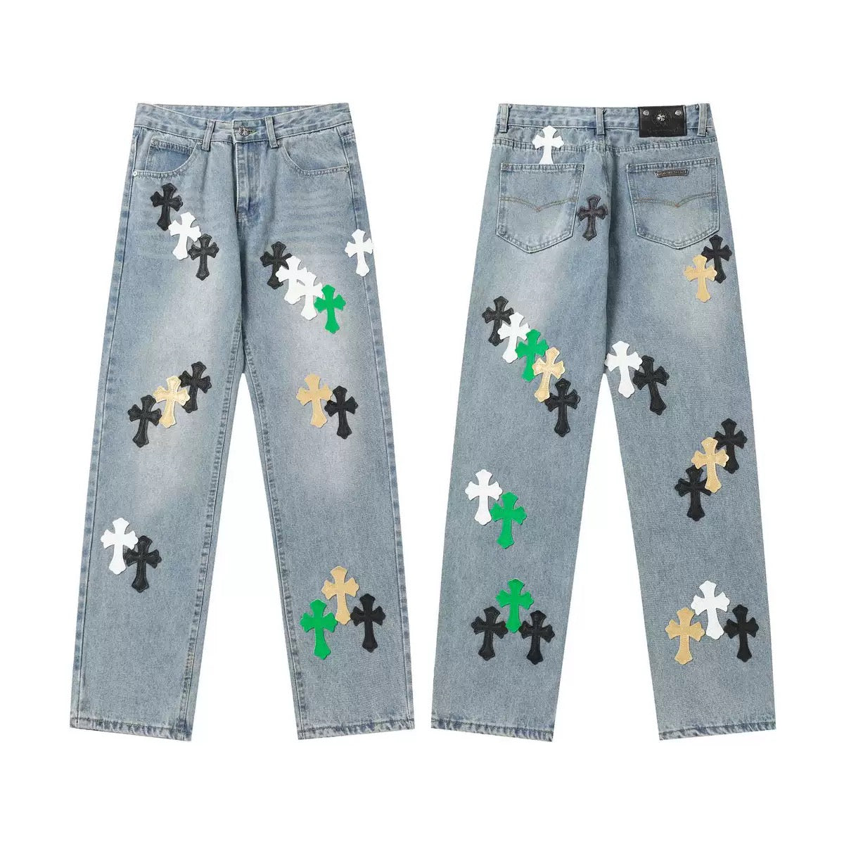 JEANS CHROME HEARTS