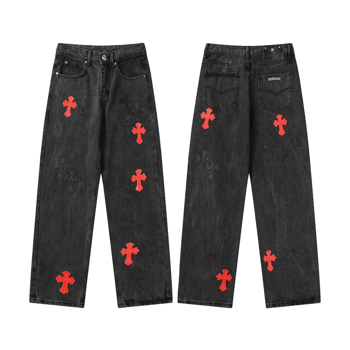 JEANS CHROME HEARTS