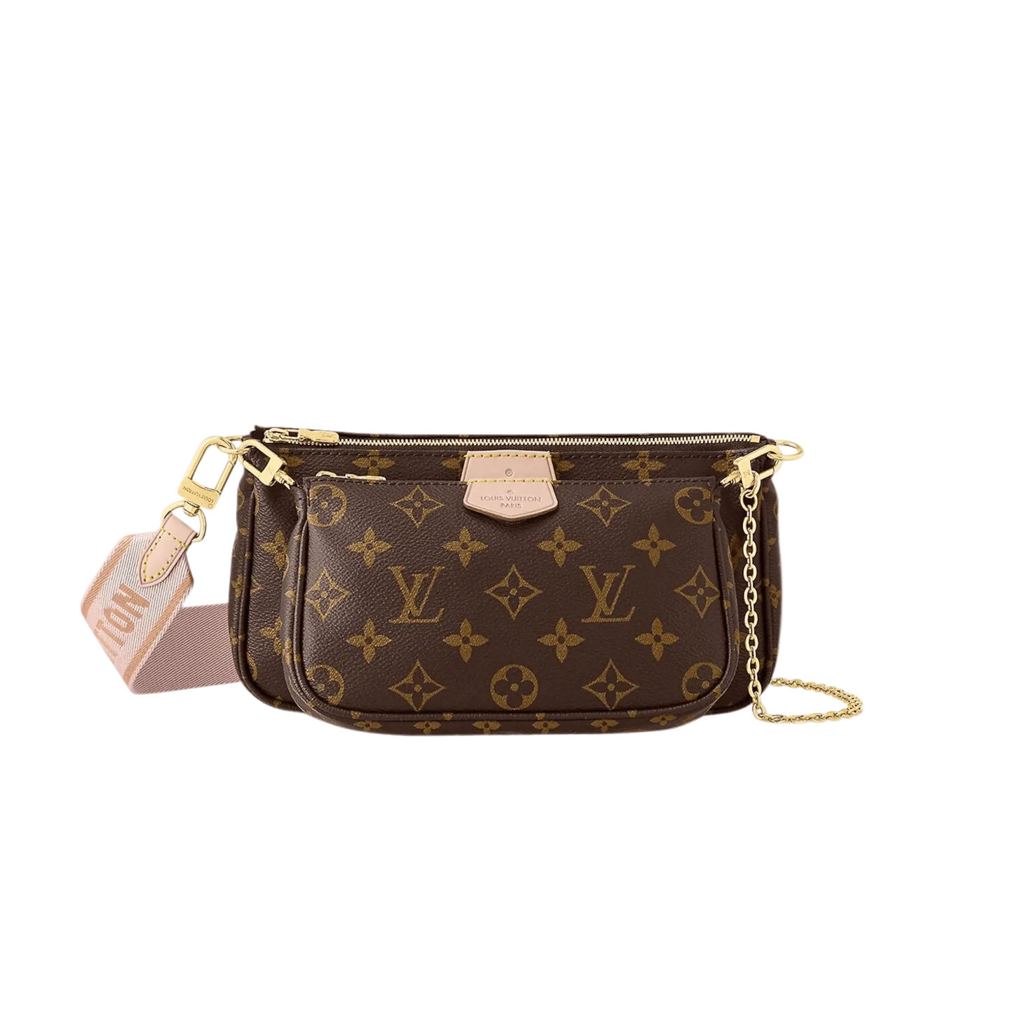 BORSA MULTI POCHETTE ACCESSOIRES TELA MONOGRAM / ROSE CLAIR