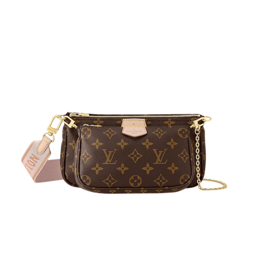 BORSA MULTI POCHETTE ACCESSOIRES TELA MONOGRAM / ROSE CLAIR