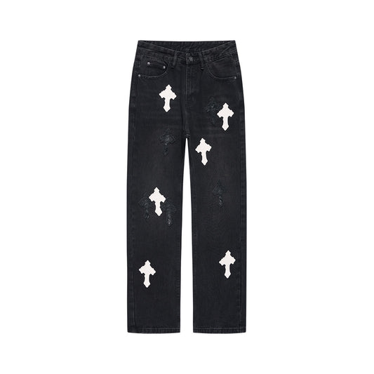 JEANS CHROME HEARTS