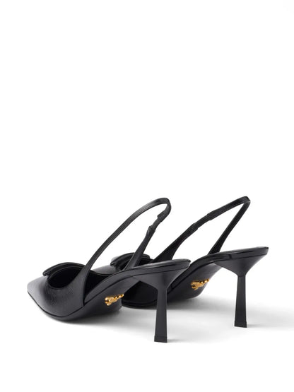 PRADA (Pumps 75mm con logo triangolare)