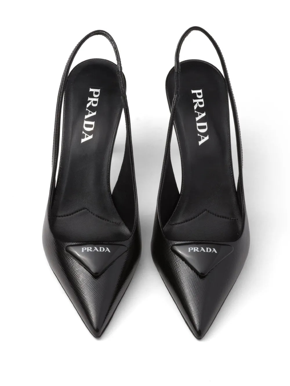 PRADA (Pumps 75mm con logo triangolare)