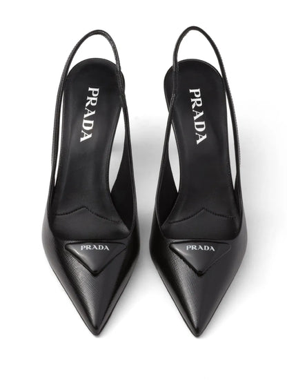 PRADA (Pumps 75mm con logo triangolare)