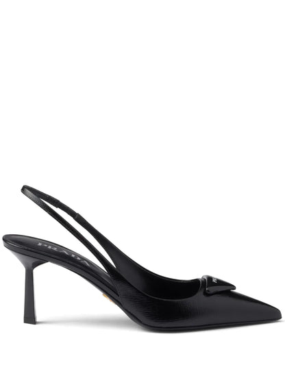 PRADA (Pumps 75mm con logo triangolare)