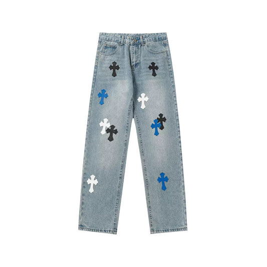 JEANS CHROME HEARTS
