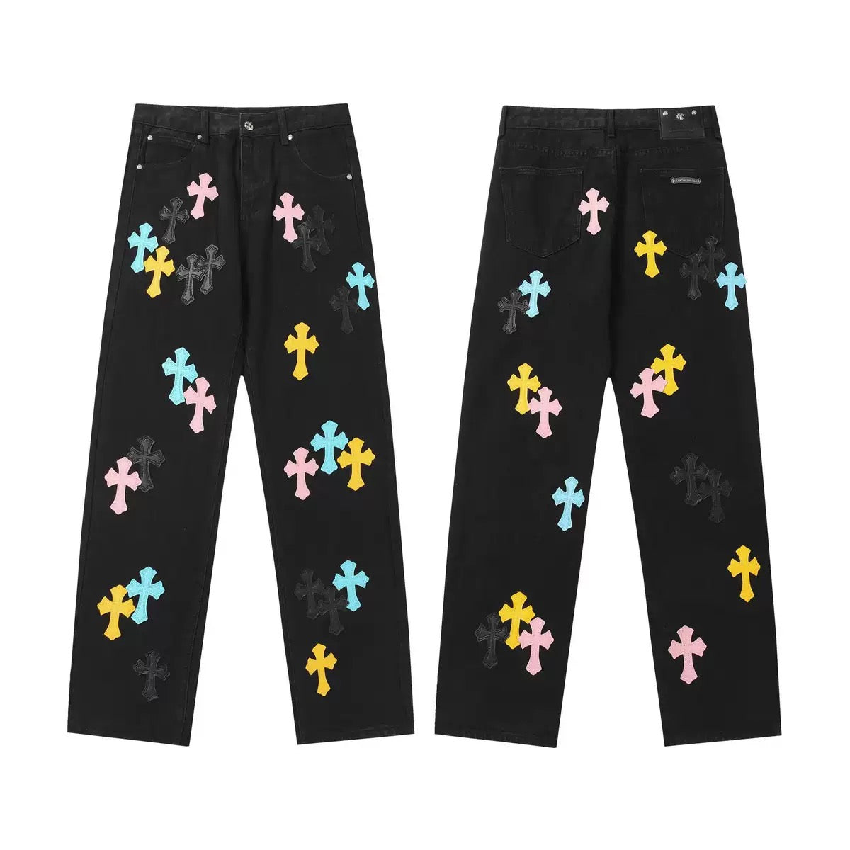 JEANS CHROME HEARTS