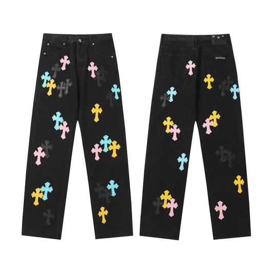 JEANS CHROME HEARTS