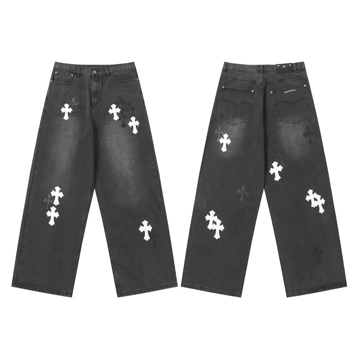 JEANS CHROME HEARTS