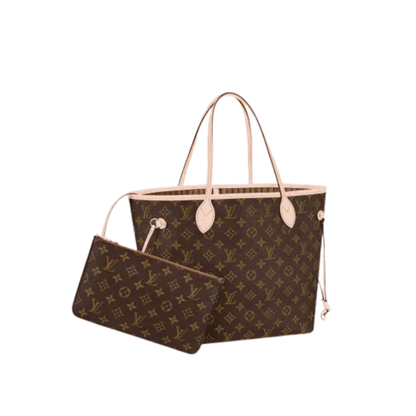 BORSA NEVERFULL MM TELA MONOGRAM / BEIGE