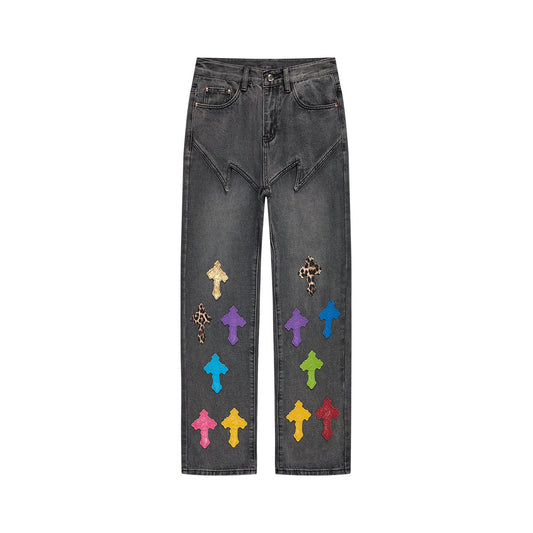 JEANS CHROME HEARTS