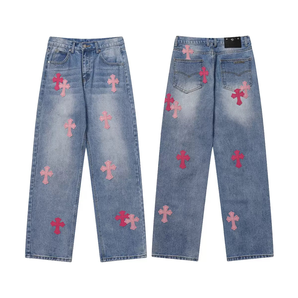 JEANS CHROME HEARTS
