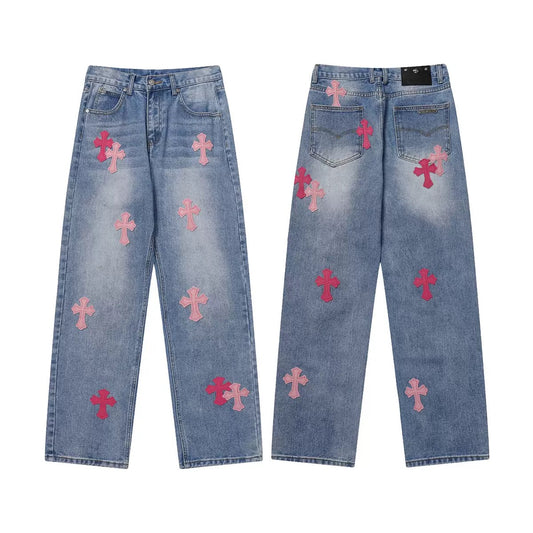 JEANS CHROME HEARTS