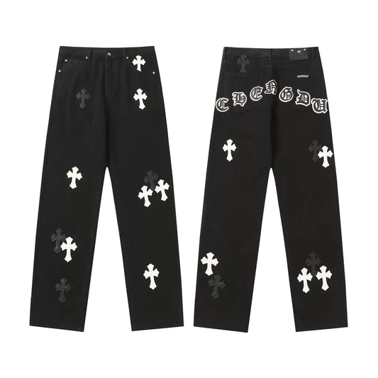 JEANS CHROME HEARTS