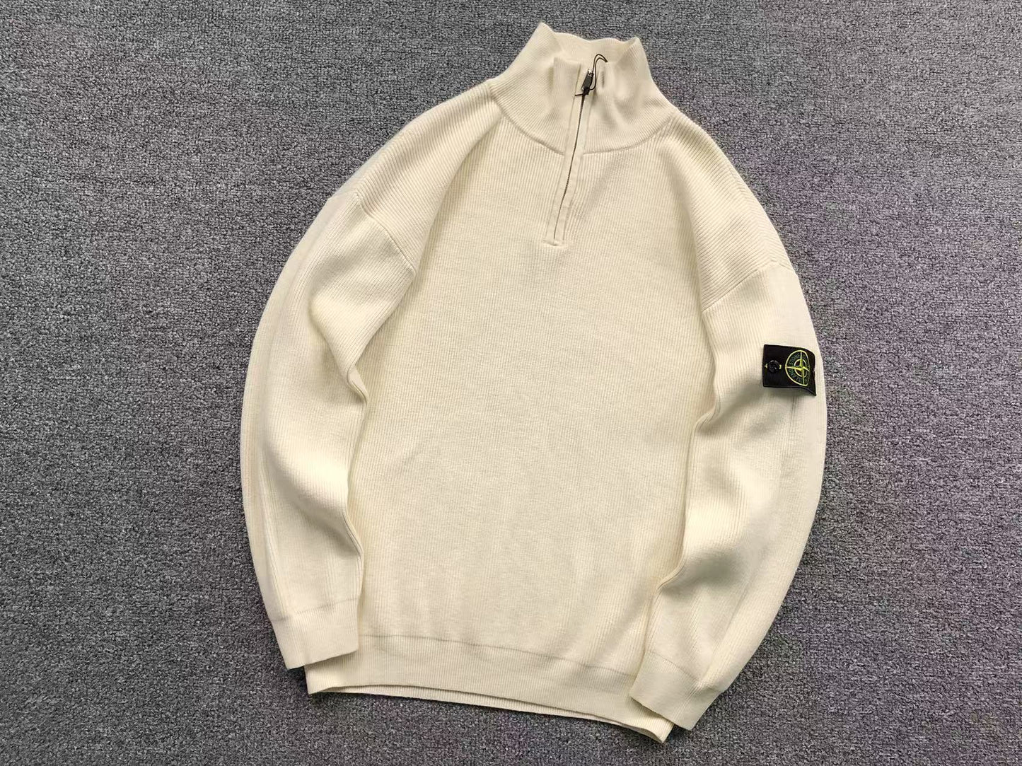 FELPA QUARTER ZIP STONE ISLAND