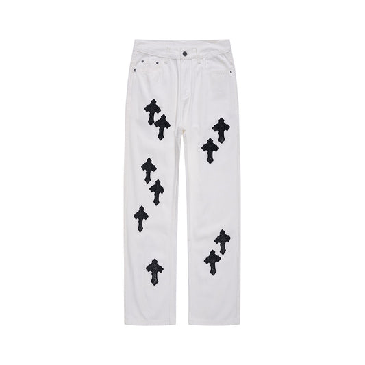 JEANS CHROME HEARTS