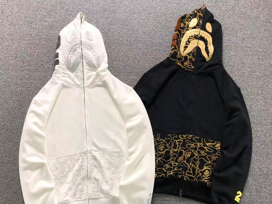FELPA ZIP BAPE HOODIE