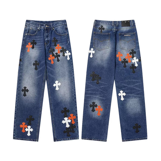 JEANS CHROME HEARTS