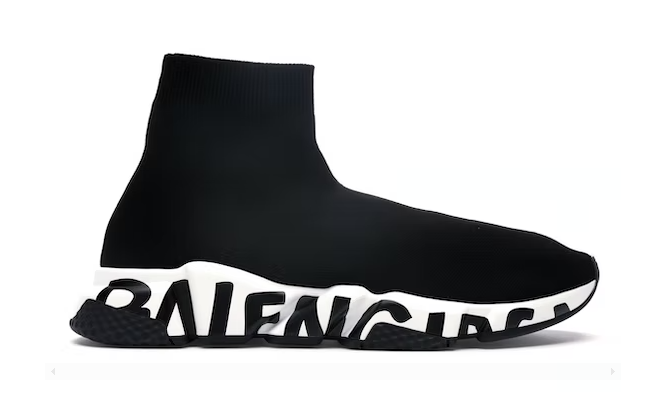 Speed Graffiti Trainers Black White