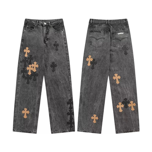 JEANS CHROME HEARTS