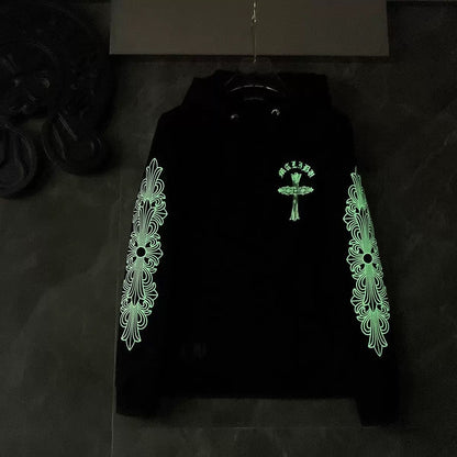 FELPA CHROME HEARTS FOSFORESCENTE