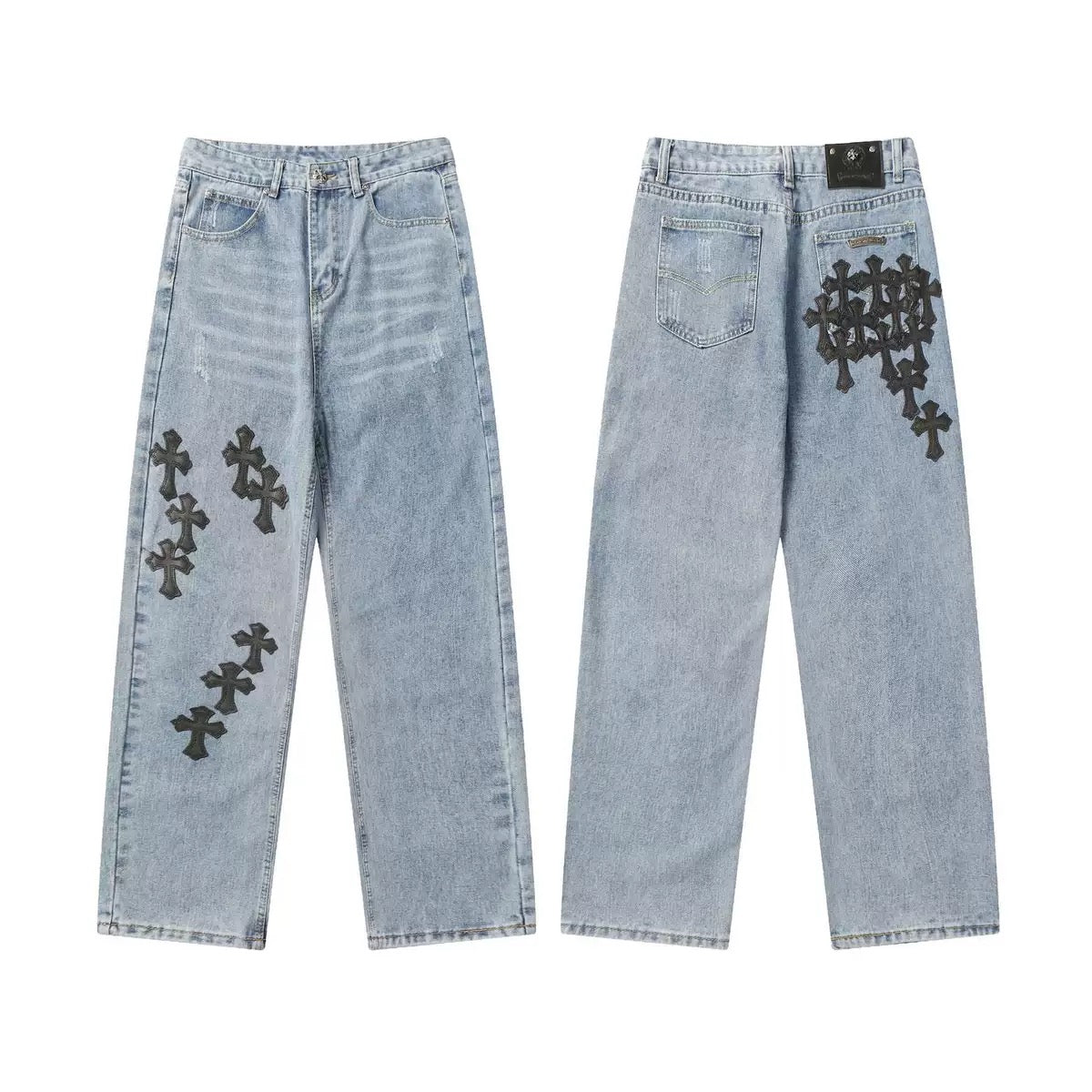 JEANS CHROME HEARTS