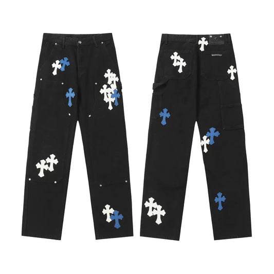 JEANS CHROME HEARTS