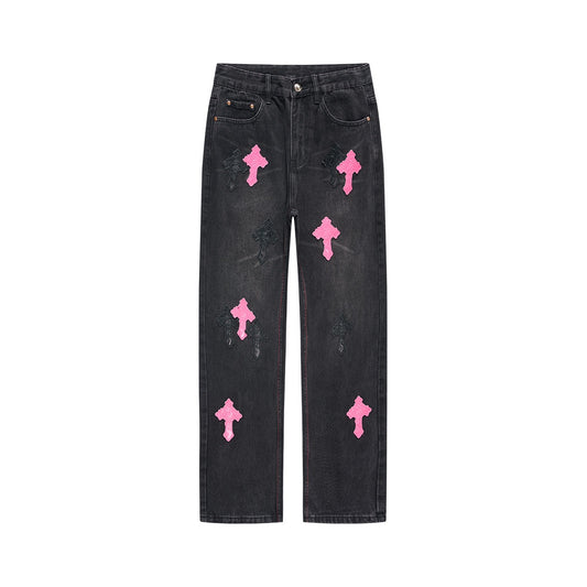 JEANS CHROME HEARTS