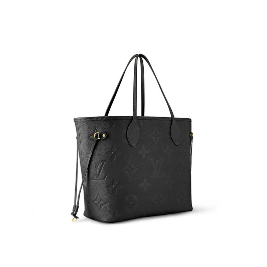 BORSA NEVERFULL MM PELLE MONOGRAM NERA EMPREINTE