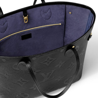 BORSA NEVERFULL MM PELLE MONOGRAM NERA EMPREINTE