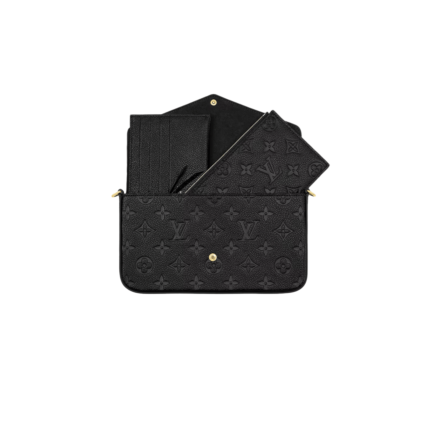 POCHETTE FÉLICIE MONOGRAM EMPREINTE NERA