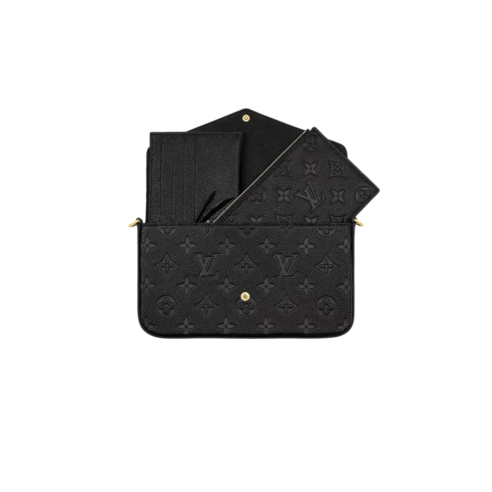 POCHETTE FÉLICIE MONOGRAM EMPREINTE NERA
