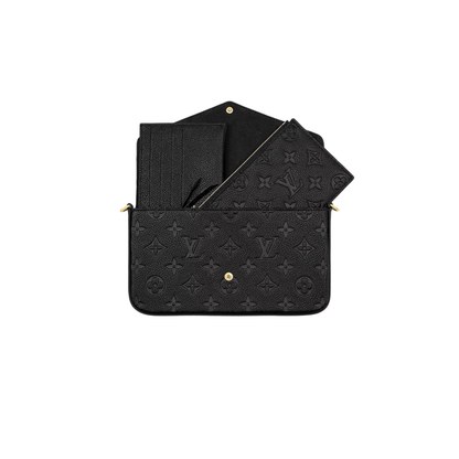 POCHETTE FÉLICIE MONOGRAM EMPREINTE NERA