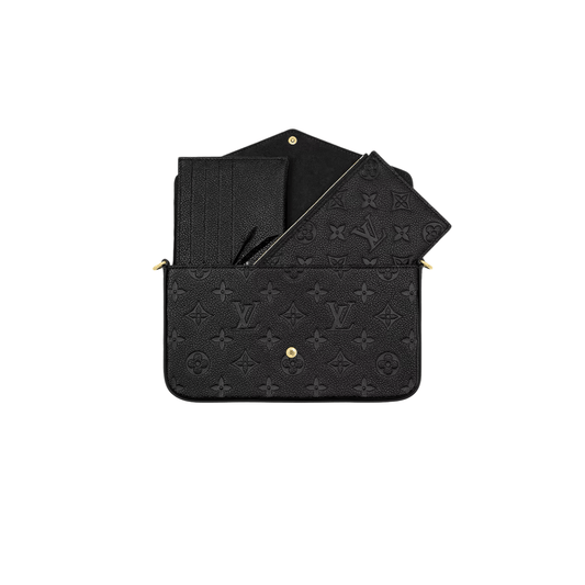 POCHETTE FÉLICIE MONOGRAM EMPREINTE NERA