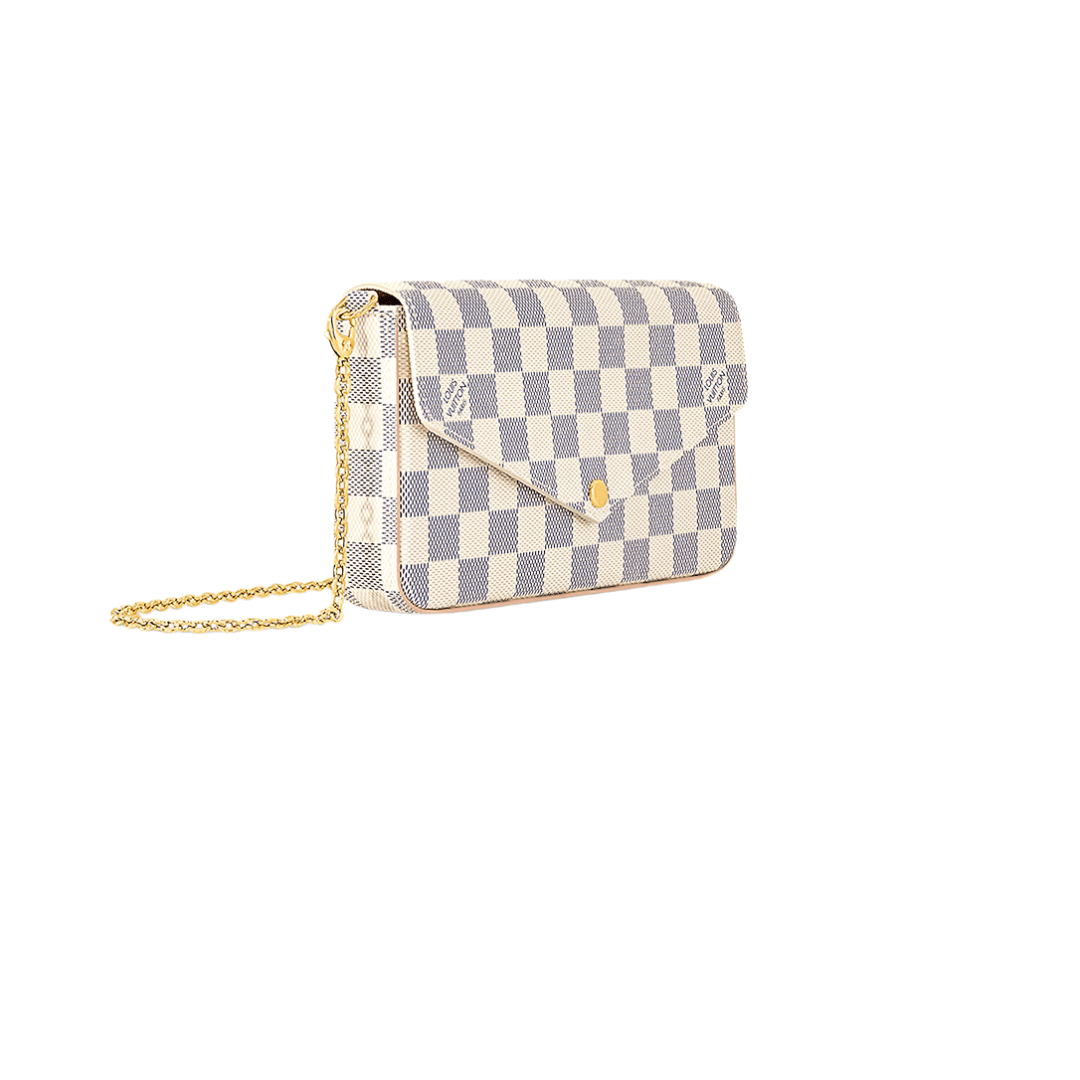POCHETTE FÉLICIE MONOGRAM EMPREINTE DAMIER AZUR