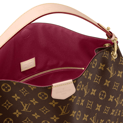 BORSA GRACEFULL MM TELA MONOGRAM ROSA PEONIA