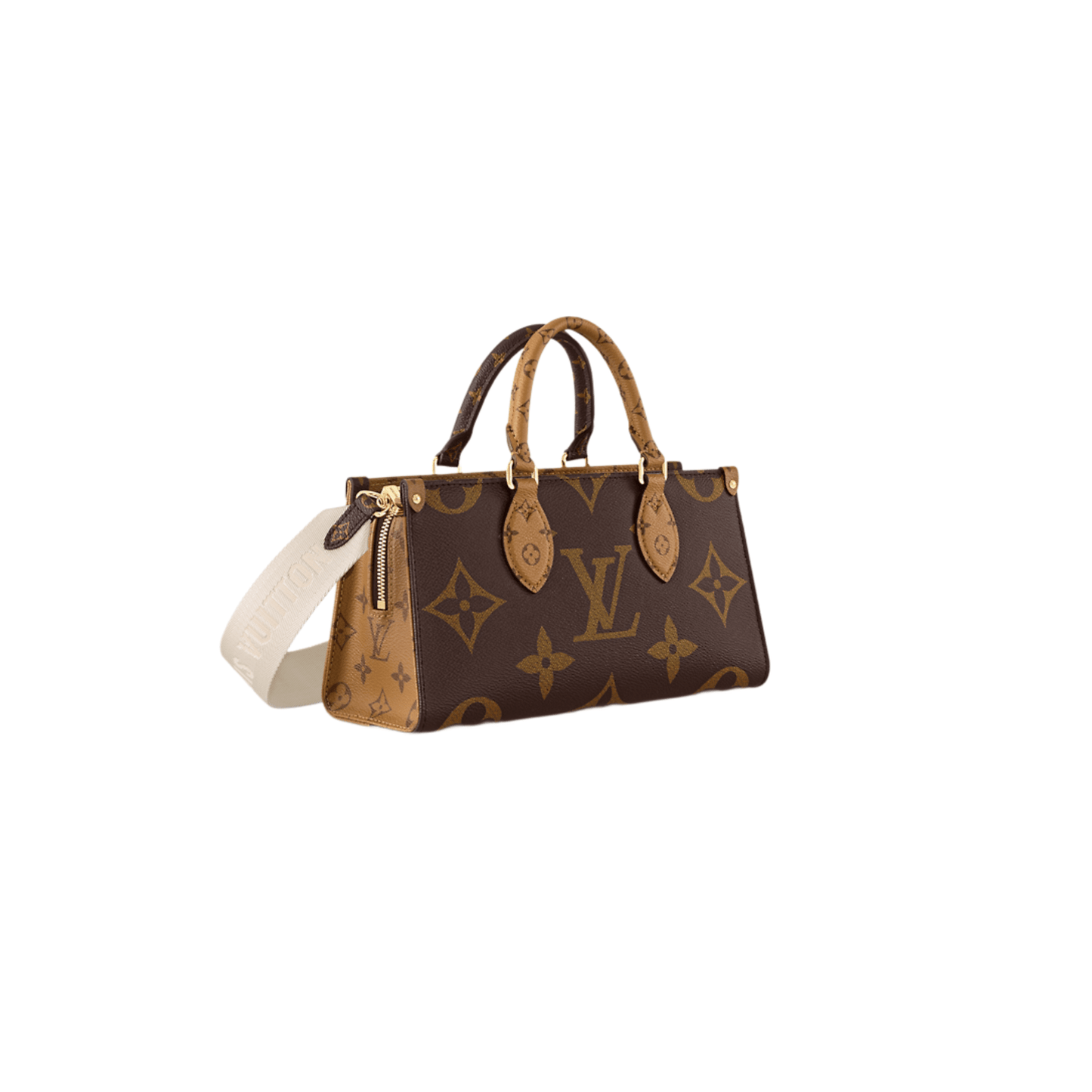 BORSA ON THE GO EAST WEST IN PELLE MONOGRAM EMPREINTE MONOGRAM REVERSE CANVAS