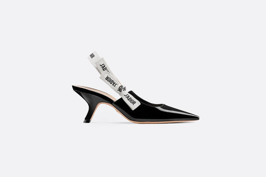 DECOLLETÈ SLINGBACK J’ADIOR NERO LUCIDO
