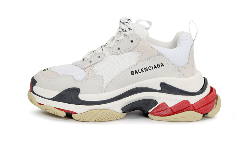 Triple S White Black Red
